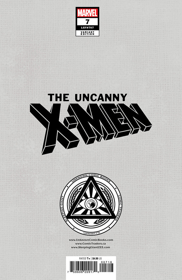 Uncanny X-Men #7 Unknown Comics David Nakayama Exclusive Virgin Var (12/11/2024) - Collectors World Toys