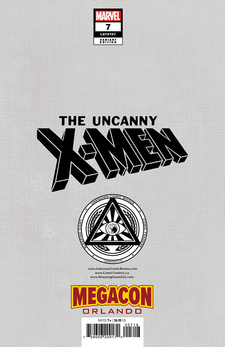 [Signed by Tony Daniels] [Foil] Uncanny X-Men #7 Unknown Comics David Nakayama Exclusive Virgin MEGACON 2025 Var [IN STOCK] - Collectors World Toys
