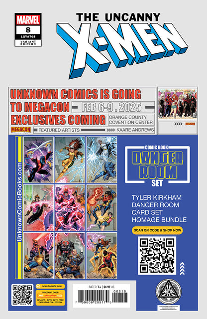 Uncanny X-Men #8 Unknown Comics Leirix Exclusive Virgin Var (01/08/2025) - Collectors World Toys
