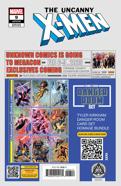 Uncanny X-men #9 Unknown Comics Stephen Segovia Exclusive Var (01/22/2025) - Collectors World Toys