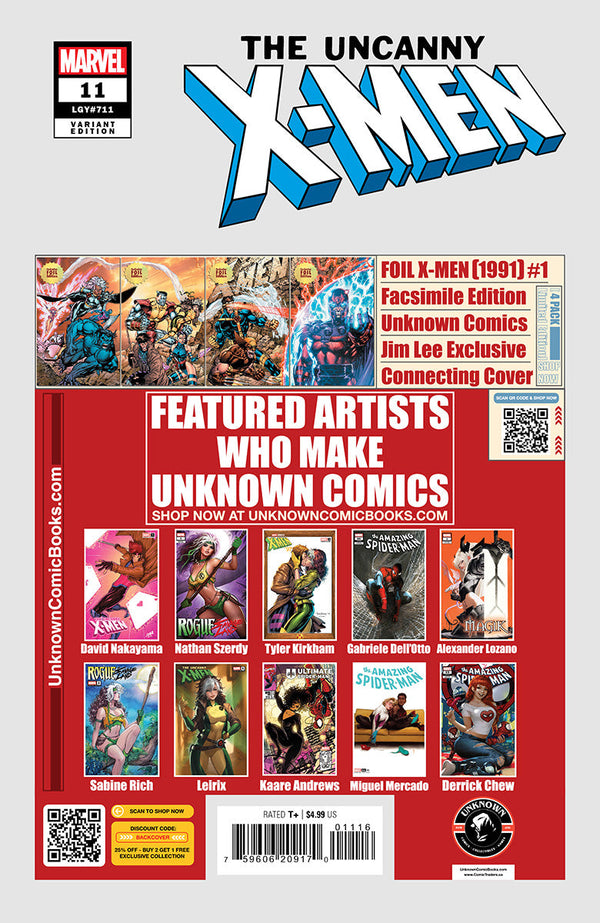 Uncanny X-Men #11 Unknown Comic Alexander Lozano Exclusive Var (03/05/2025) - Collectors World Toys