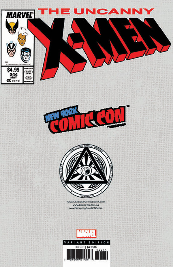[Foil] Uncanny X-Men #244 Facsimile Unknown Comics Nathan Szerdy Exclusive Virgin Nycc 2024 Var (10/23/2024) - Collectors World Toys