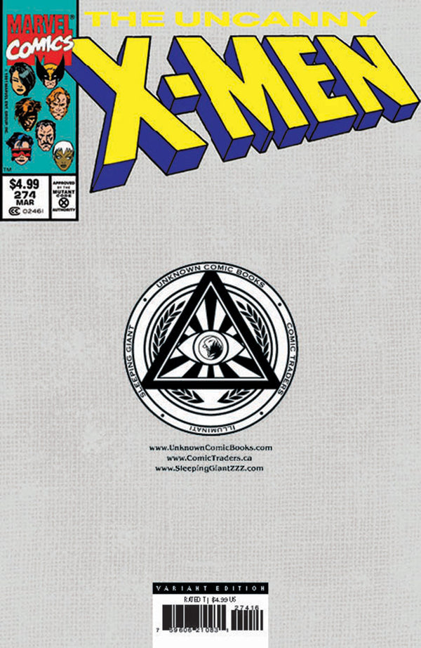 Uncanny X-Men #274 Facsimile Unknown Comics Tyler Kirkham Exclusive Var (09/04/2024) - Collectors World Toys