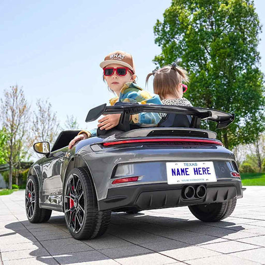 Custom Kids’ Ride-On Car License Plate