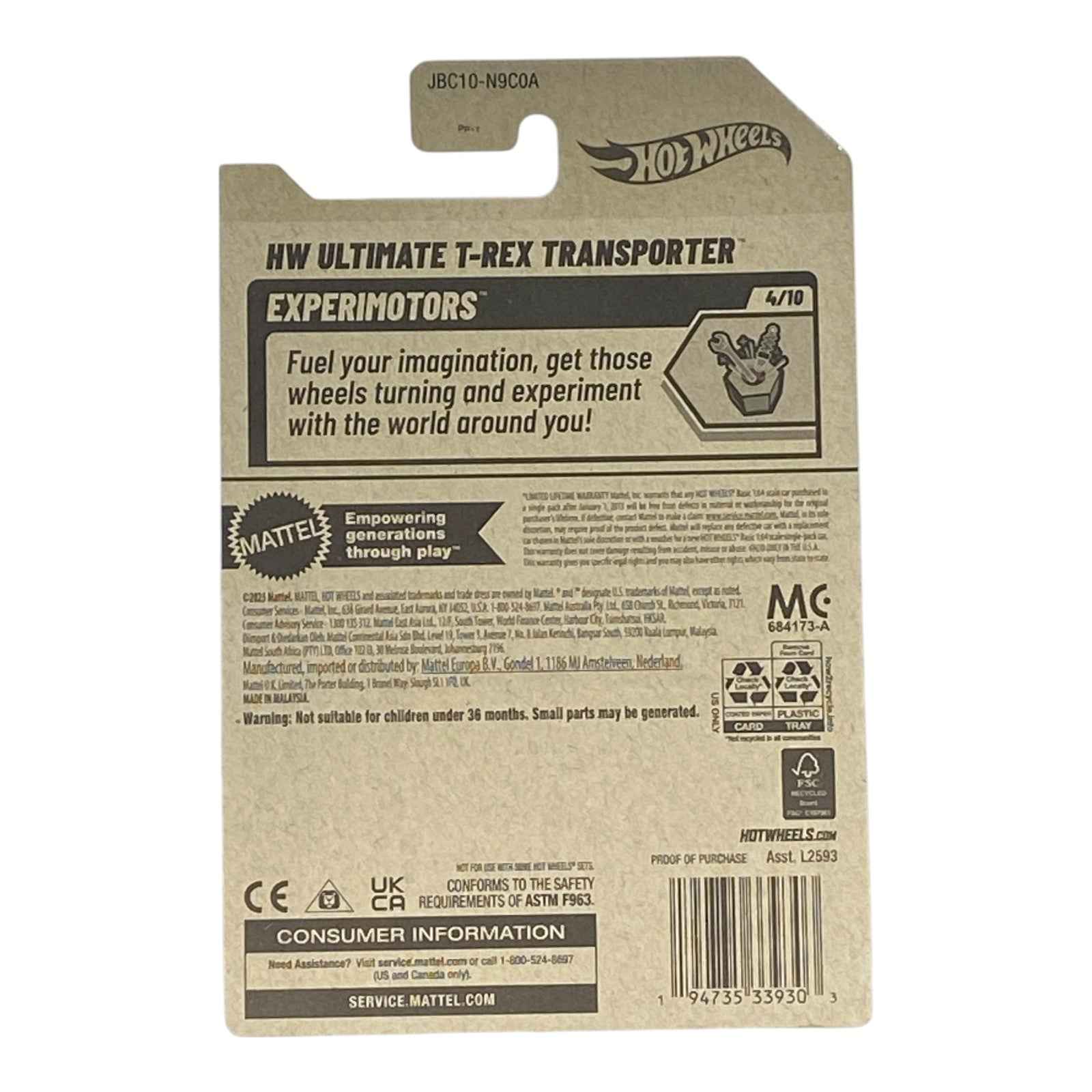 Hot Wheels HW Ultimate T-Rex Transporter - Experimotors Series 4/10