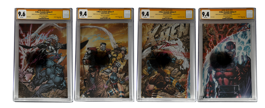 [TRIPLE SIGNED CGC YELLOW LABEL 4 PACK FOIL] X-Men 1991 #1 Facsimile Jim Lee | Claremont | Williams Cover Var [Set #3]