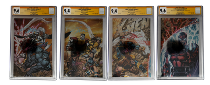 [TRIPLE SIGNED CGC YELLOW LABEL 4 PACK FOIL] X-Men 1991 #1 Facsimile Jim Lee | Claremont | Williams Cover Var [Set #2]
