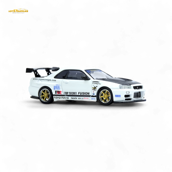 (Pre-Order) Inno64 Top Secret R34 GT-R - White 1:64