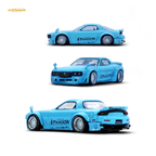 (Pre-Order) Inno64 Pandem Rocket Bunny RX7 FD3S - Tiff Blue 1:64