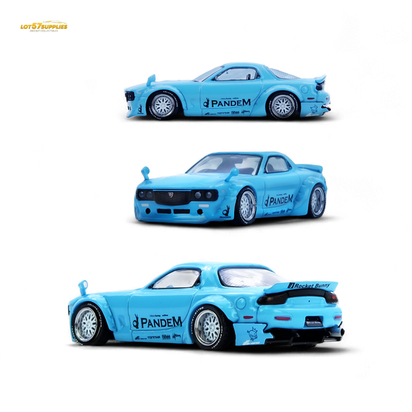 (Pre-Order) Inno64 Pandem Rocket Bunny RX7 FD3S - Tiff Blue 1:64