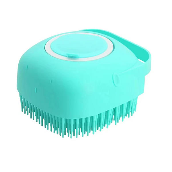 2-in-1 Pet Bath Brush – Soft Silicone Dog Cat Grooming & Massage Comb