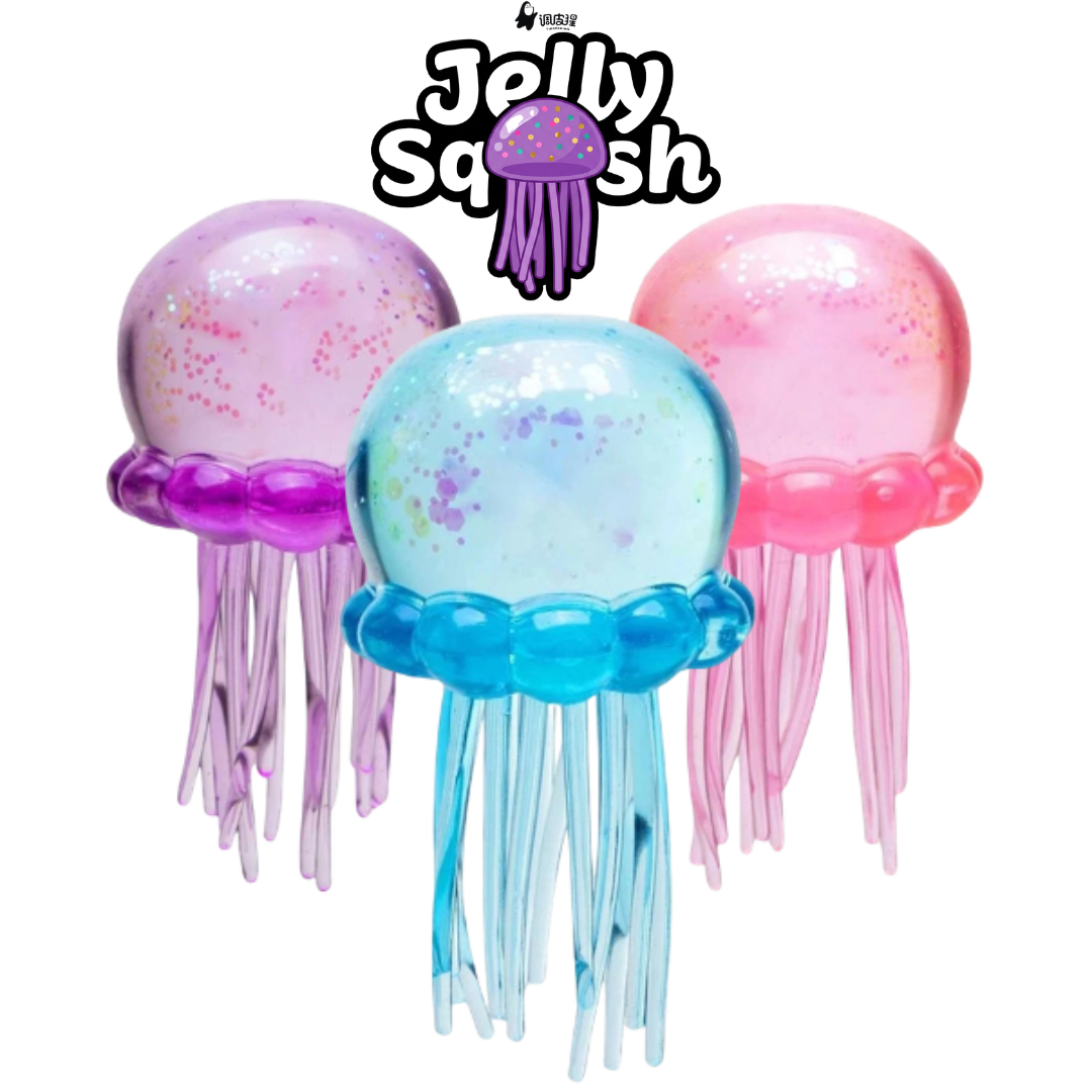 Goro Play Toys Jellyfish JELLY SQUISH Squeeze Toy - Slow Rise Sensory Stress Reliever for Adults Main image