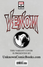 Venom #20 Unknown Comics Tony Daniels Exclusive Var Ac (11/27/2019) - Collectors World Toys