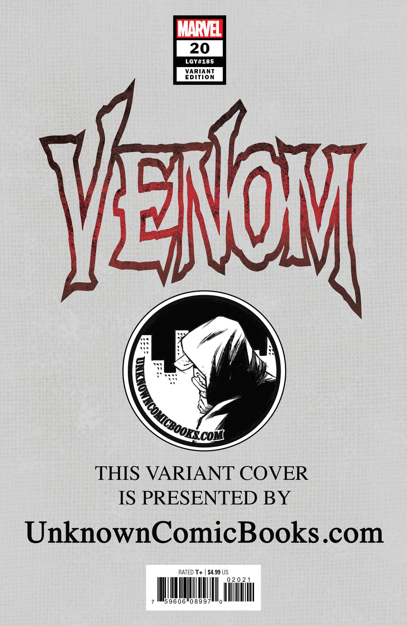 Venom #20 Unknown Comics Tony Daniels Exclusive Var Ac (11/27/2019) - Collectors World Toys