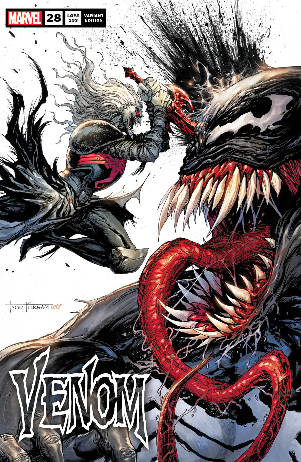 Venom #28 Unknown Comics Tyler Kirkham Exclusive Secret Var (09/16/2020) (09/23/2020) - Collectors World Toys Main image