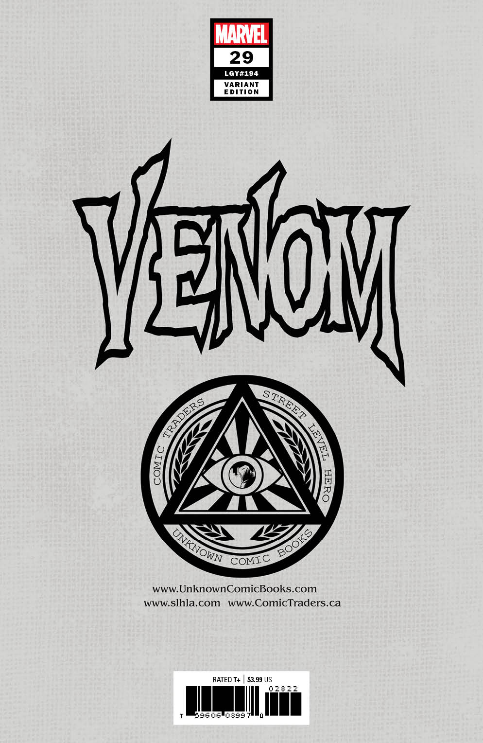 Venom #29 Unknown Comics Ken Lashley Exclusive Var (10/21/2020) - Collectors World Toys