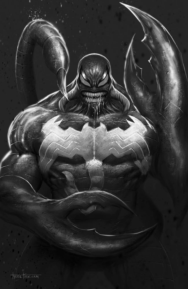 Venom #30 GRAY SCALE Tyler Kirkham Exclusive Virgin Var (11/18/2020) Hover Image