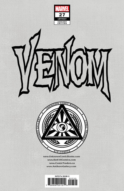 Venom #27 Unknown Comics Miguel Mercado Exclusive Var (11/01/2023) (12/27/2023) - Collectors World Toys