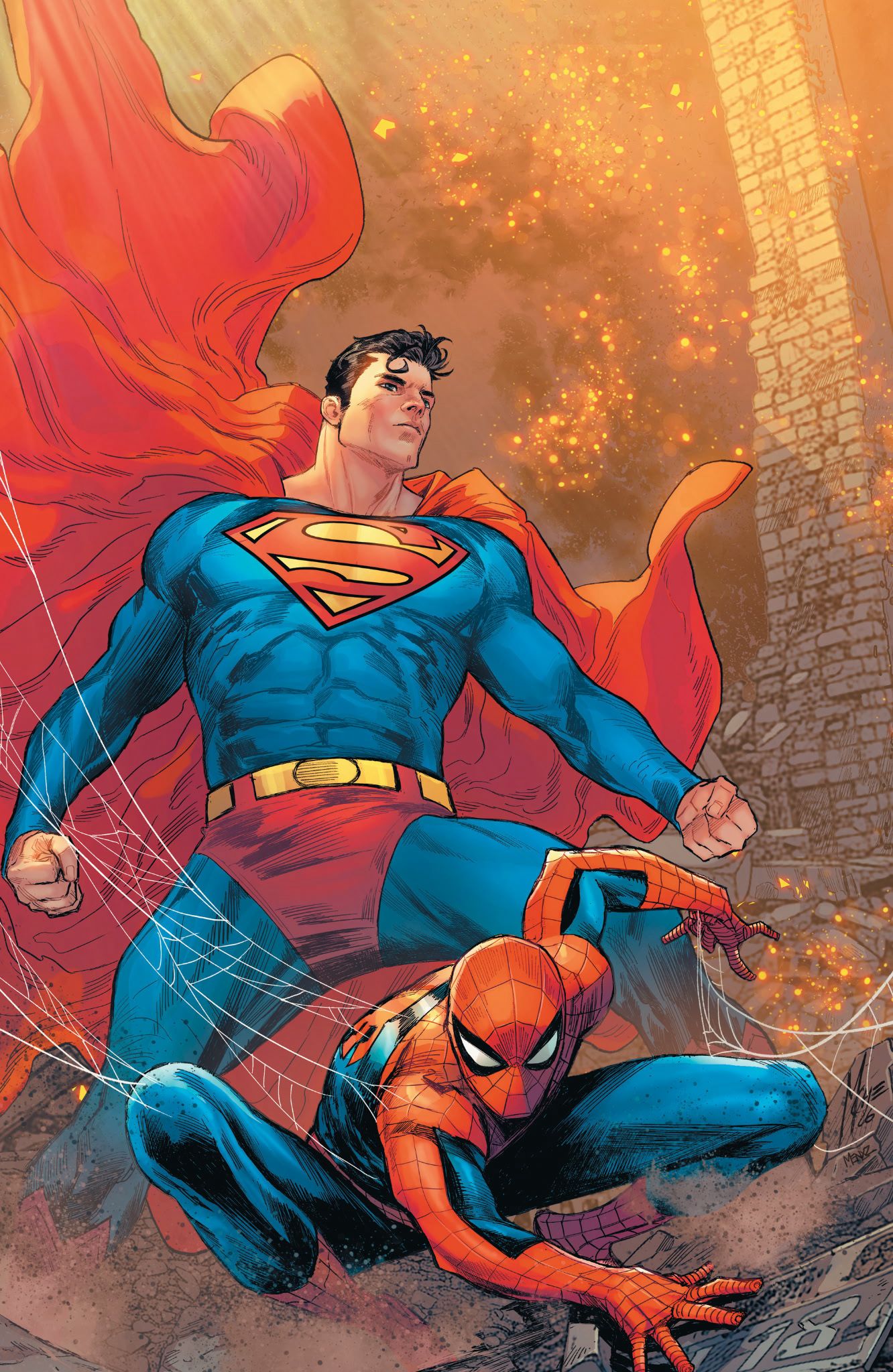 SUPERMAN SPIDER-MAN #1 MARCO CHECCETTO EXCLUSIVE VIRGIN VAR (03/25/2026) Main image