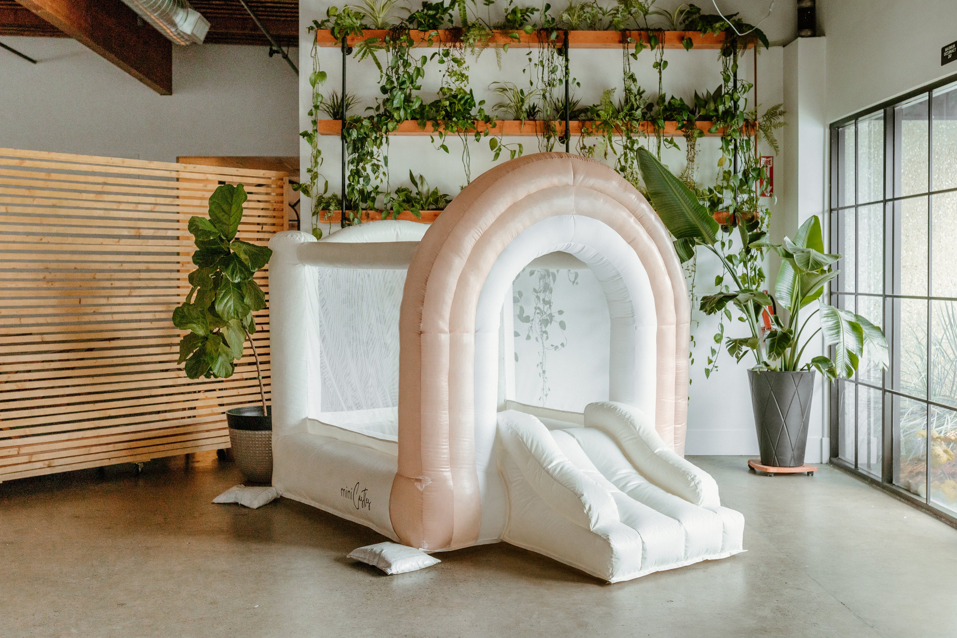 Mini Boho - Beige Rainbow Bounce House - Collectors World Toys