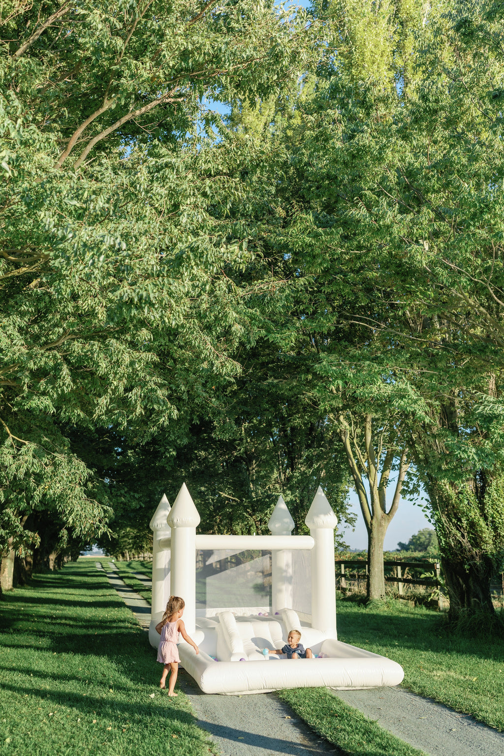 Mini Marcos - White COMBO Bounce House with Ball Pit - Collectors World Toys