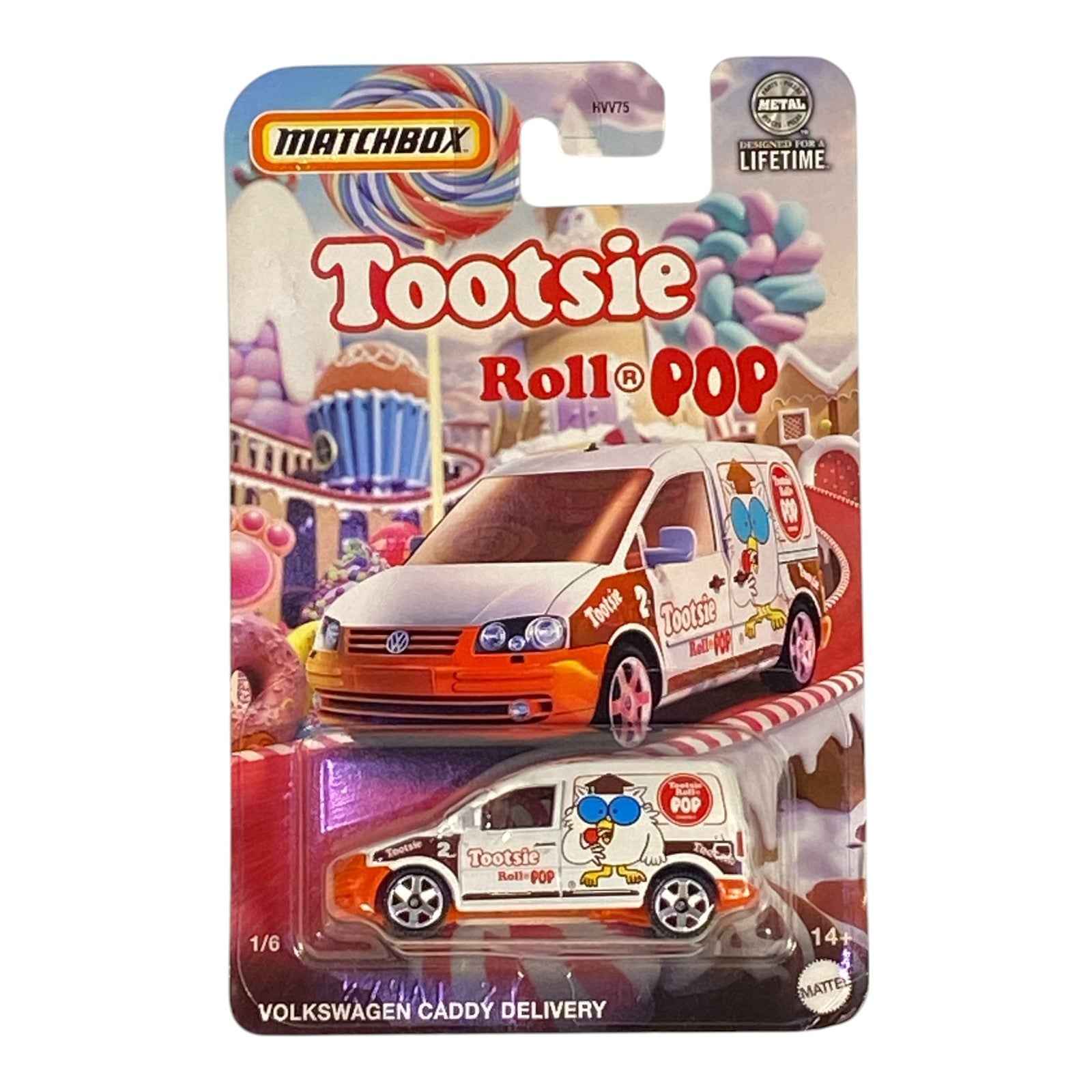 Matchbox Volkswagen Caddy Delivery - Tootsie Roll Pop - Matchbox Candy Series 1/6 Main image