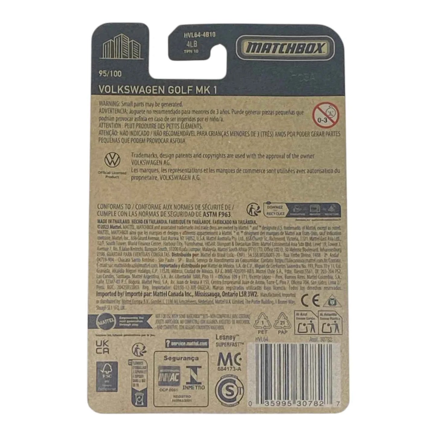 Matchbox Volkswagen Golf MK 1 - Matchbox Series 95/100