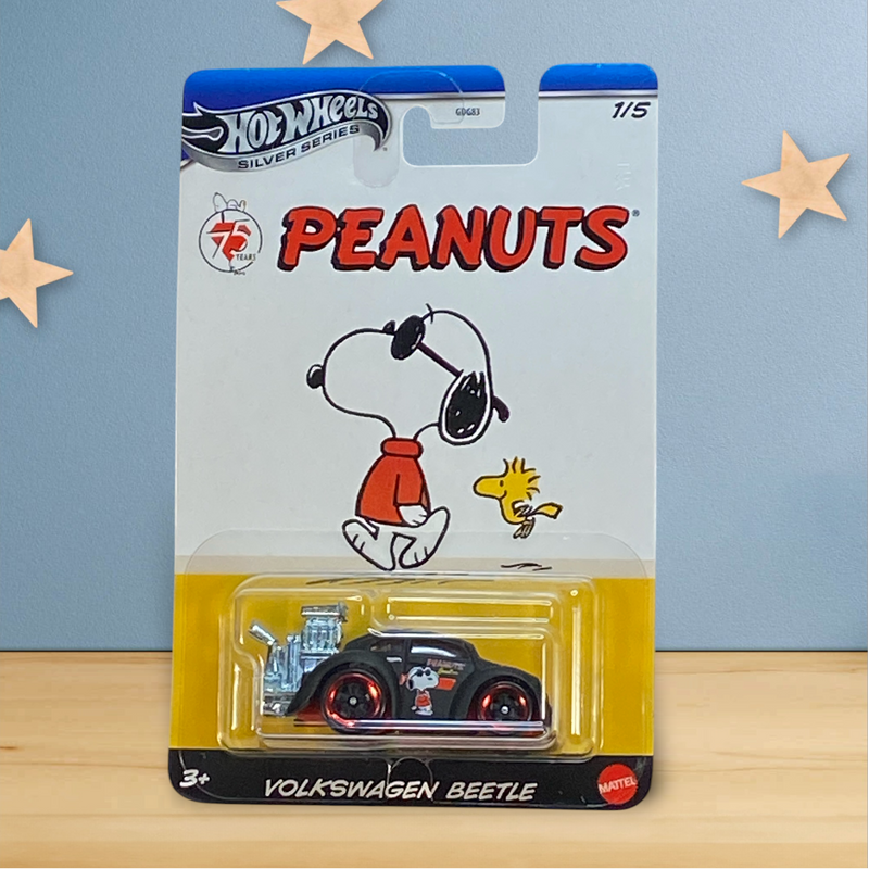 Hot Wheels Silver Series Volkswagen Beetle - Peanuts 75 Years 1/5