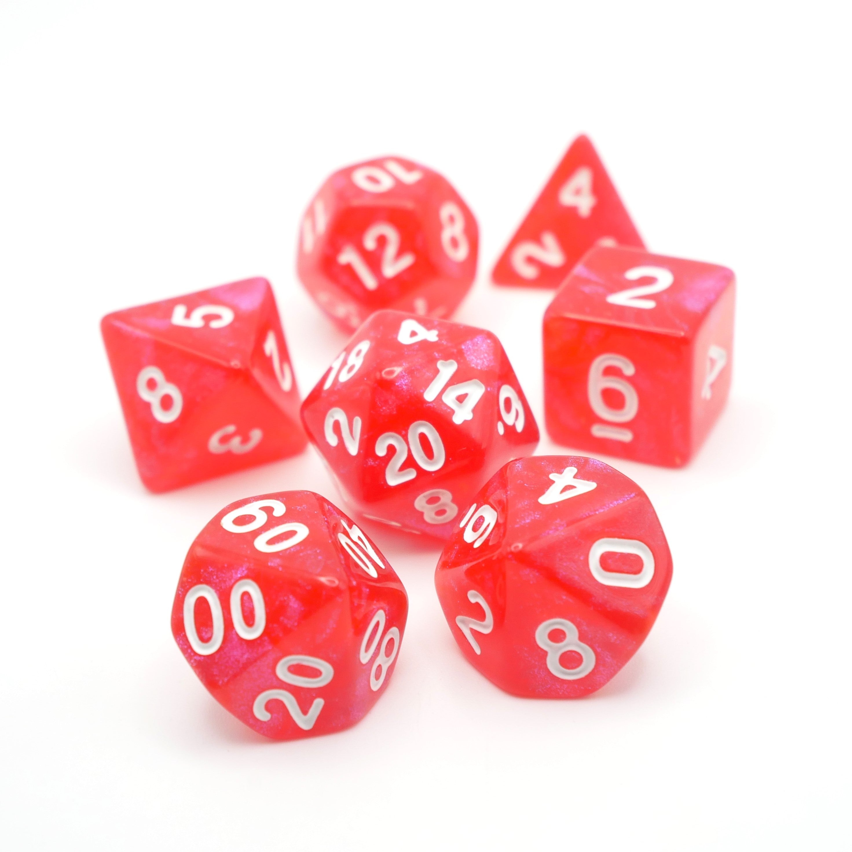 Voltorb's Shell - 7 Piece DnD Dice Set | Acrylic RPG Gaming Dice Main image