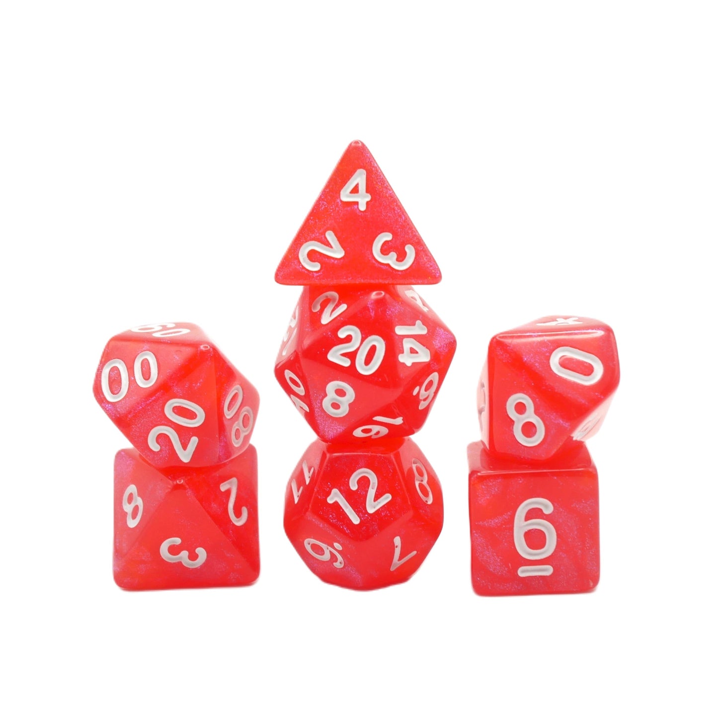 Voltorb's Shell - 7 Piece DnD Dice Set | Acrylic RPG Gaming Dice
