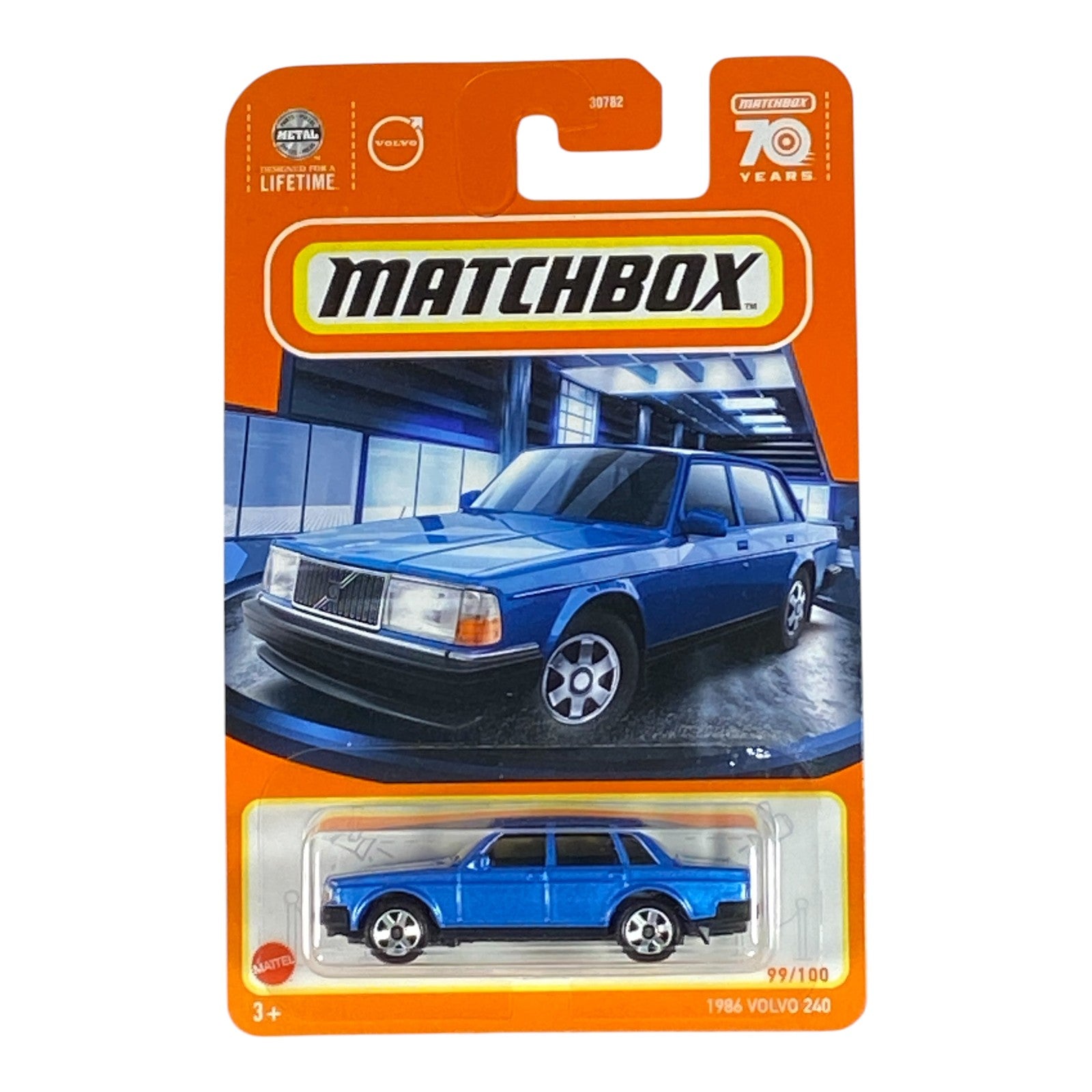 Matchbox 1986 Volvo 240 - 70 Years Series 99/100