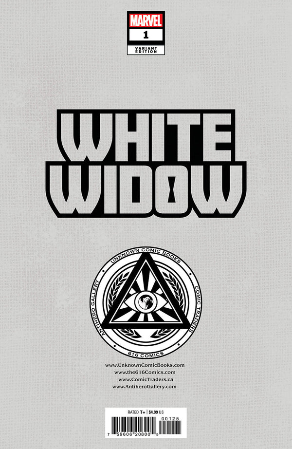 White Widow #1 Unknown Comics Miguel Mercado Exclusive Virgin Var (11/01/2023) (12/27/2023) - Collectors World Toys