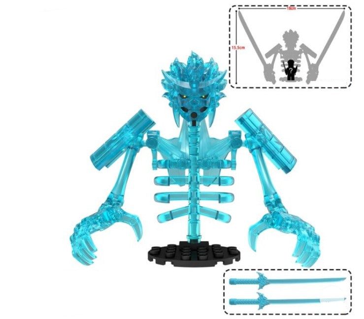 Teal Spirit Armor Warrior Custom Minifig Main image