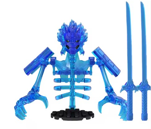 Blue Spirit Armor Warrior Custom Minifig - Collectors World Toys Hover Image