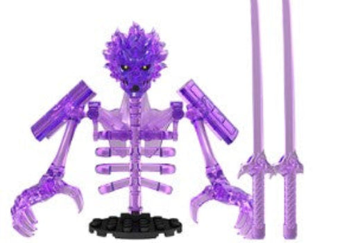 Purple Spirit Armor Warrior Custom Minifig - Collectors World Toys