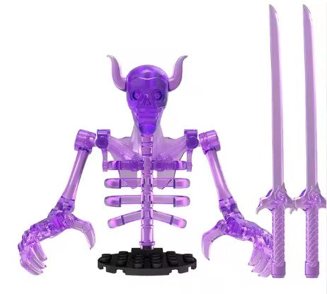 Purple Spirit Armor Warrior Custom Minifig - Collectors World Toys