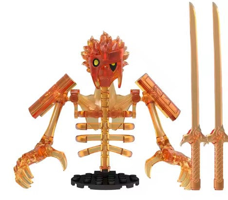 Red Spirit Armor Warrior Custom Minifig Main image