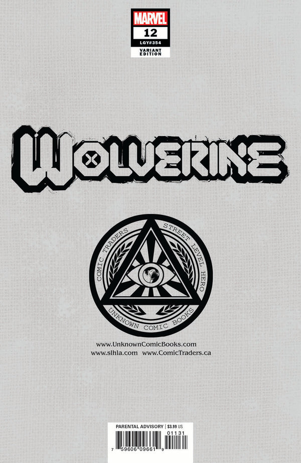 Wolverine #12 Unknown Comics Mico Suayan Exclusive Var (05/19/2021) - Collectors World Toys