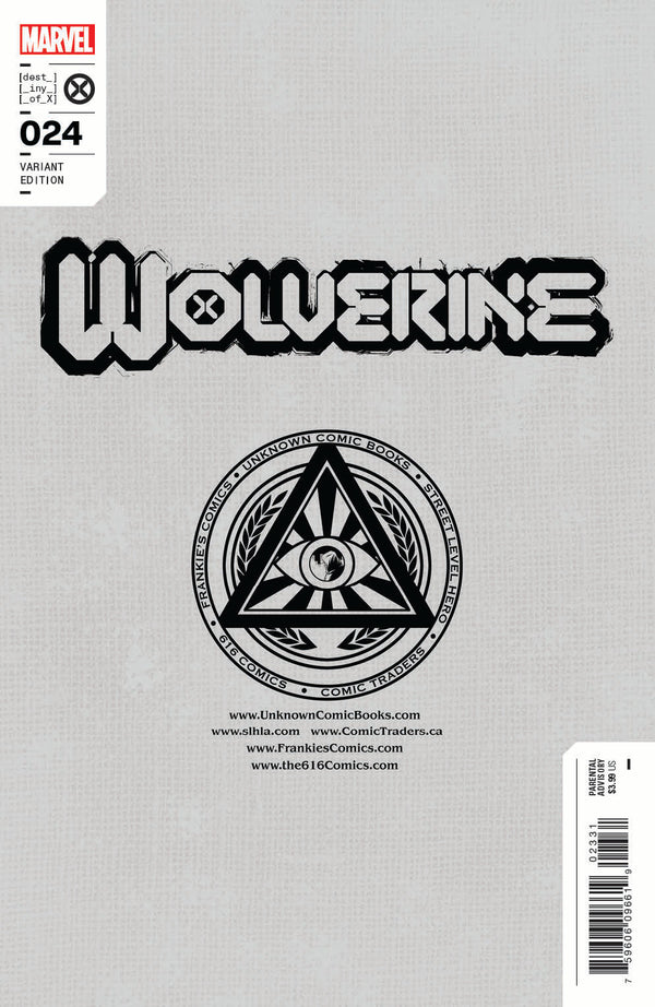 Wolverine #24 Unknown Comics Tony Daniel Exclusive Virgin Var (09/07/2022) - Collectors World Toys