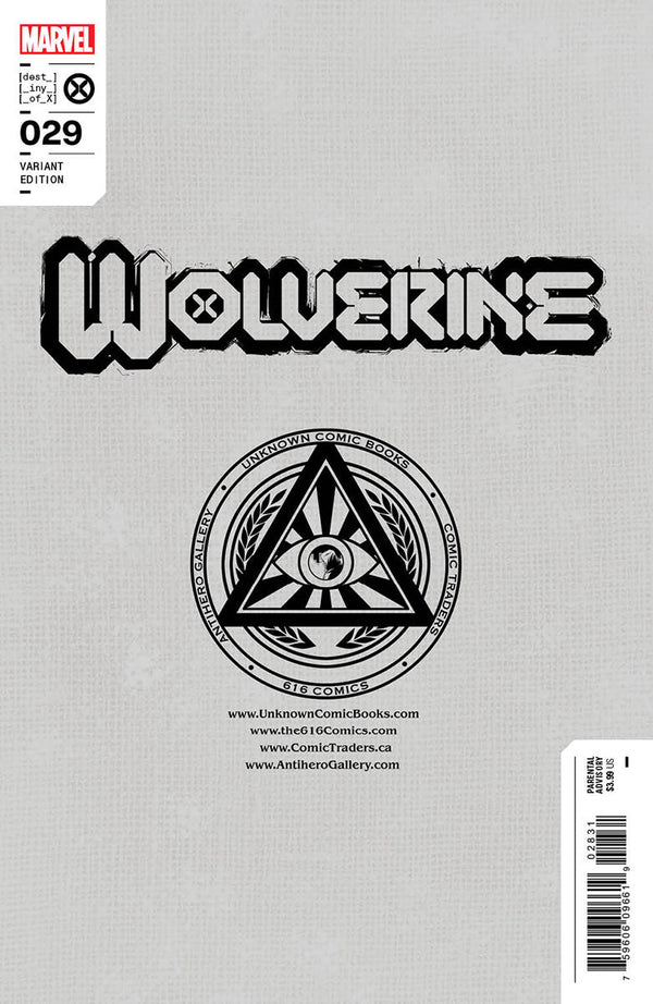 Wolverine #29 Unknown Comics Ben Harvey Exclusive Var (01/11/2023) - Collectors World Toys