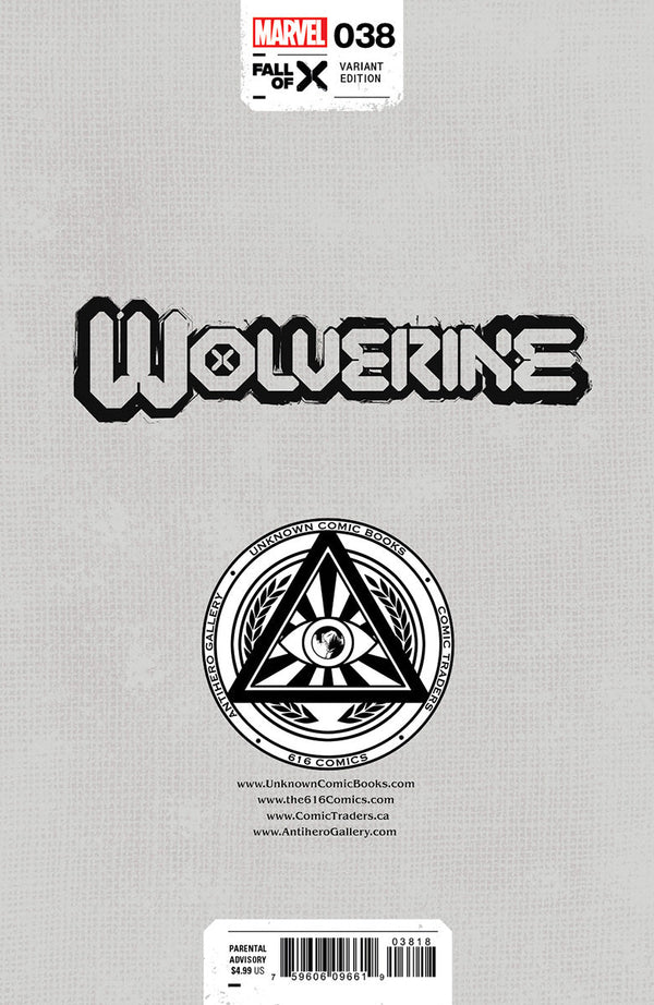[Signed Nakayama W/ COA] WOLVERINE #38 [FALL] UNKNOWN COMICS DAVID NAKAYAMA HELLFIRE EXCLUSIVE VIRGIN VAR (04/24/2024) - Collectors World Toys
