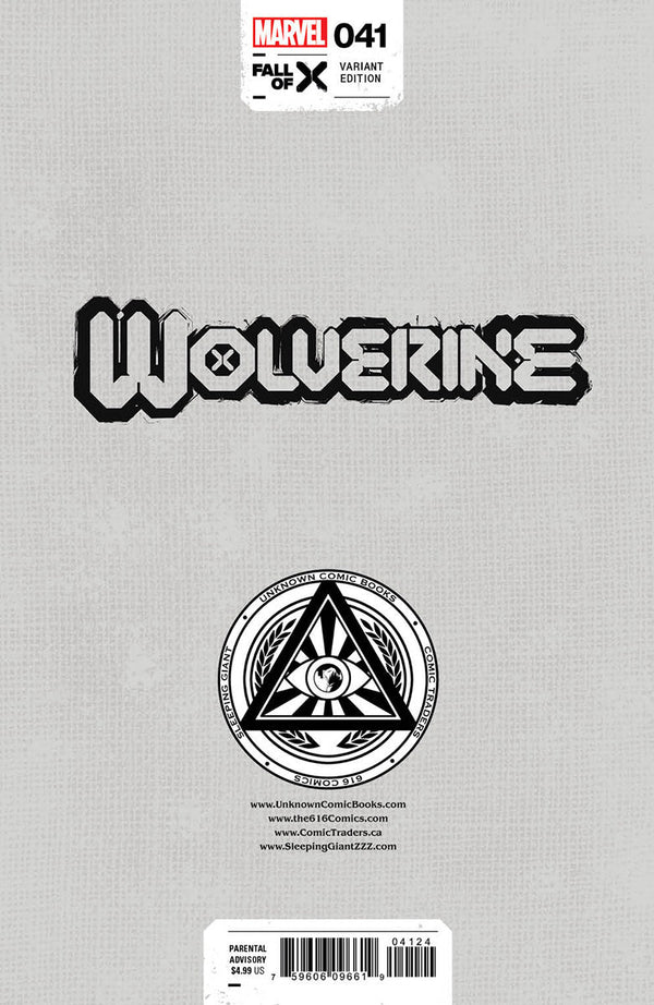 [Signed by Tyler Kirkham] WOLVERINE #41 Kirkham Unknown EXCL - Collectors World Toys