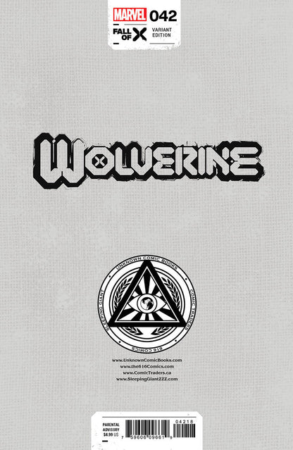 [Signed by Tyler Kirkham] WOLVERINE #42 UNKNOWN COMICS TYLER KIRKHAM EXCLUSIVE VAR [IN STOCK] - Collectors World Toys