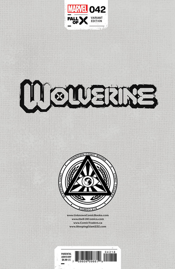 [Signed by Tyler Kirkham] WOLVERINE #42 UNKNOWN COMICS TYLER KIRKHAM EXCLUSIVE VAR [IN STOCK] - Collectors World Toys