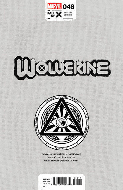 Wolverine #48 Unknown Comics Marco Mastrazzo Exclusive Var (04/24/2024) - Collectors World Toys