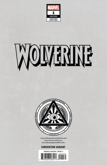 Wolverine #1 Unknown Comics Dell’Otto Exclusive Virgin Convention NYCC 2024 Var (10/23/2024) - Collectors World Toys
