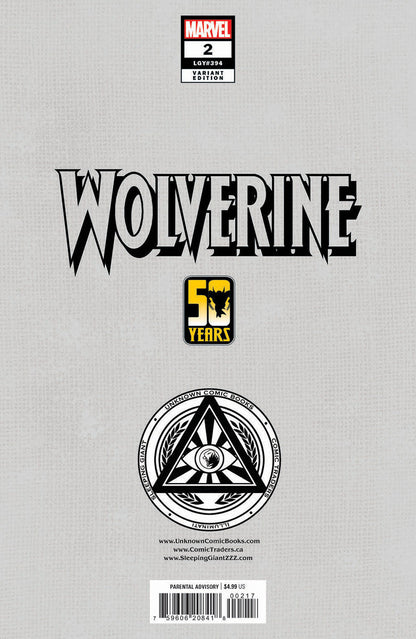 [Signed by Tyler Kirkham] WOLVERINE #2 Unknown Tyler Kirkham Connecting Cover Excl Var - Collectors World Toys