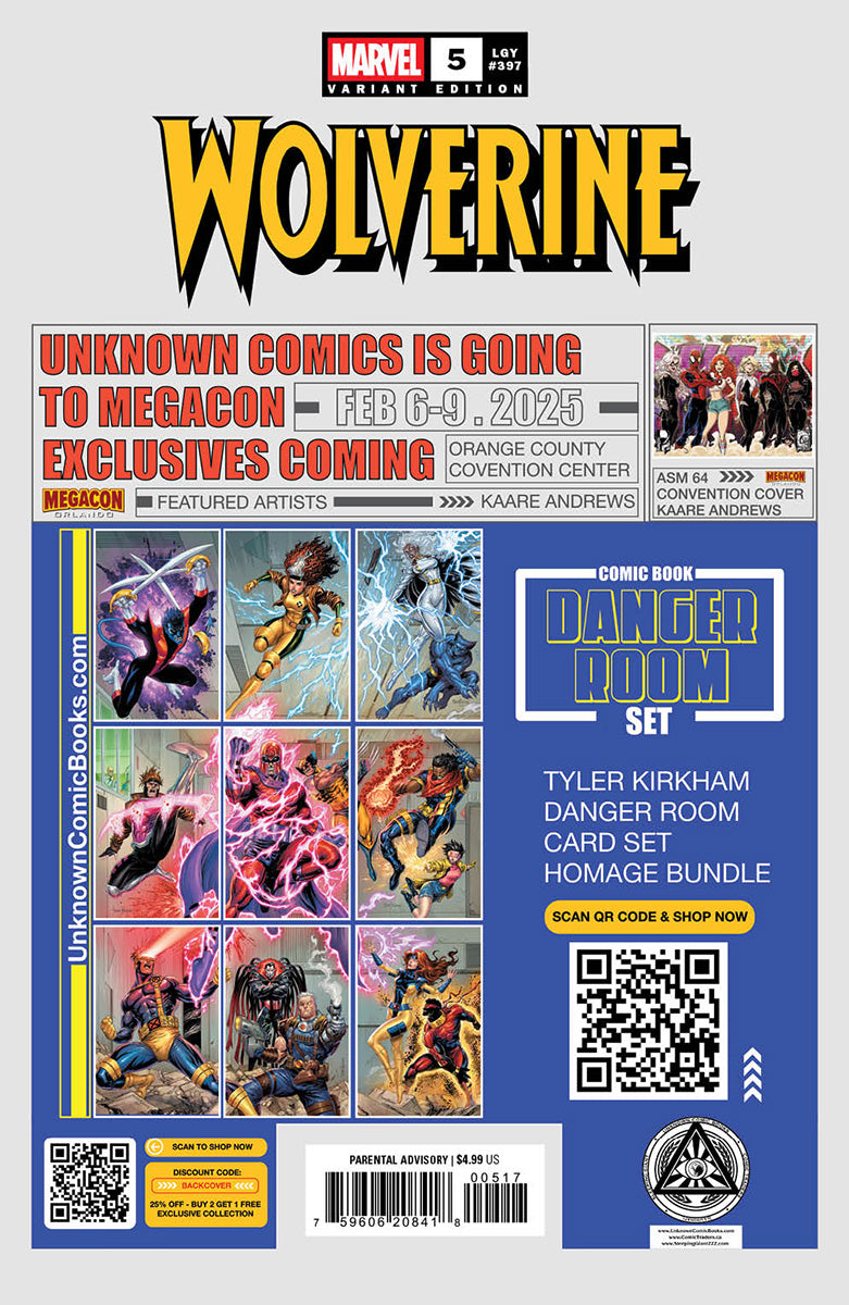 Wolverine #5 Unknown Comics Ejikure Exclusive Virgin Var (01/08/2025) - Collectors World Toys