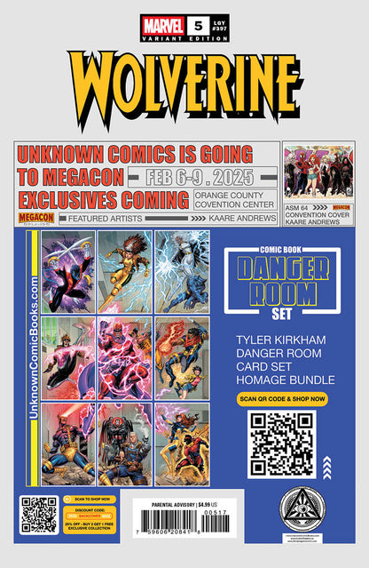 Wolverine #5 Unknown Comics Ejikure Exclusive Virgin Var (01/08/2025) - Collectors World Toys