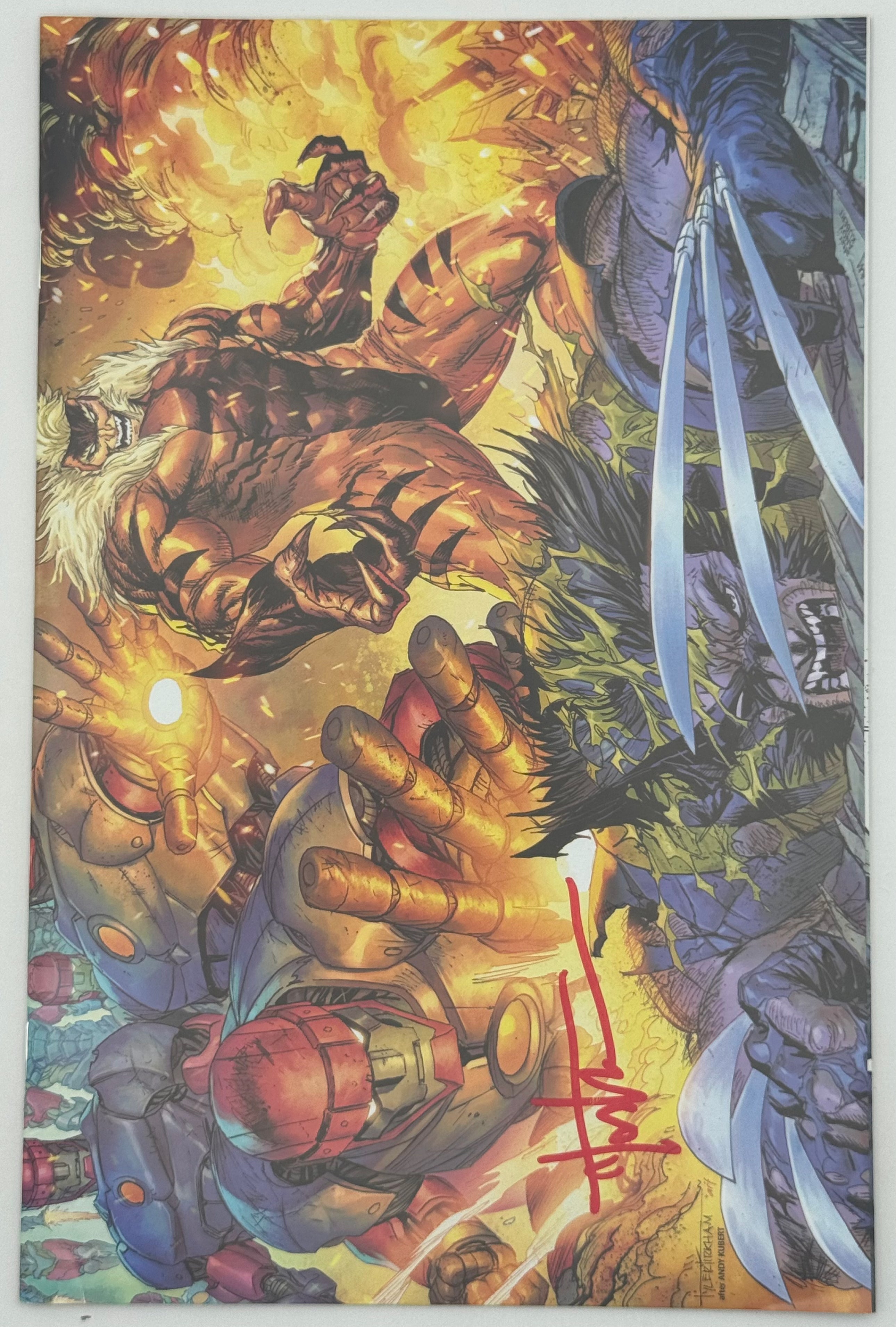 [Signed by Tyler Kirkham] WOLVERINE #42 UNKNOWN COMICS TYLER KIRKHAM MEGACON EXCLUSIVE VIRGIN LANDSCAPE VAR [IN STOCK] - Collectors World Toys Main image